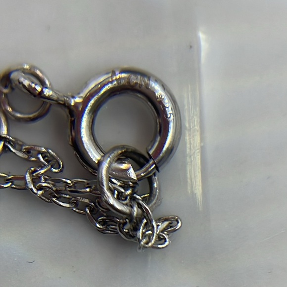 Fringe Necklace - Sterling Silver Long Tie Necklace - Picture 11 of 16